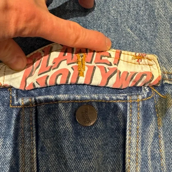 Planet Hollywood Denim Jacket Sz M - Picture 3 of 11